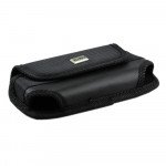 Wholesale Extendable Horizontal Vinyl Belt Pouch Large 21 and more (Black)